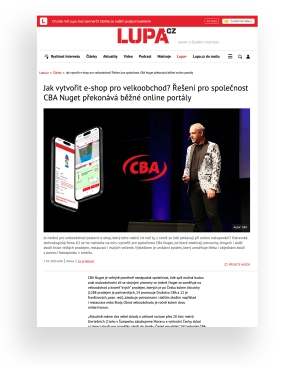 Ako vytvoriť e-shop pre veľkoobchod? Riešenie pre spoločnosť CBA Nuget