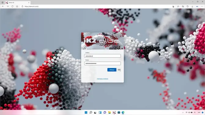 Simple login to the information system