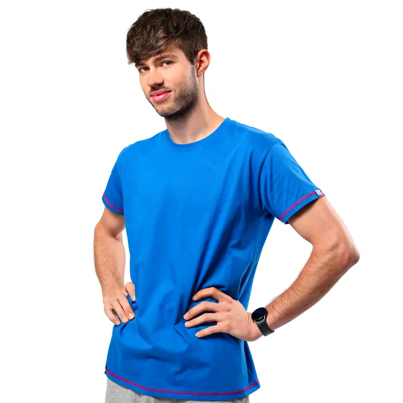 Tričko K2 tým s modrým lemováním